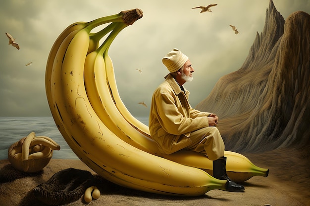 il surrealismo dell'umano e della banana