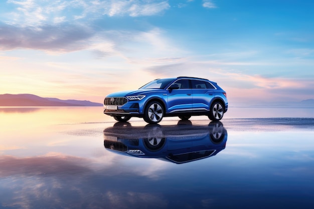 Il SUV compatto Blue, attento all'ambiente, con il suo design sportivo e contemporaneo si trova o