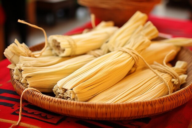 Il Tamales Magico del Corn Husk in focus