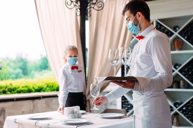 Il team di servizio di un ristorante