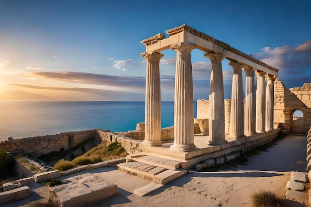 Il tempio di apollo si trova sull'acropoli di atene.