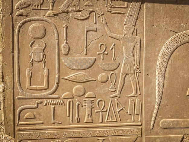 Il tempio di Karnak è dedicato al complesso del tempio dell'antico Egitto Tebe Karnak Luxor Egitto