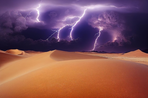 Il temporale infuria sul disastro naturale delle dune del deserto