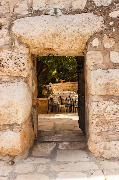 Il territorio all'interno del Monastero della Croce a Gerusalemme