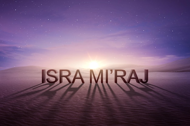 Il testo di Isra Miraj sul deserto