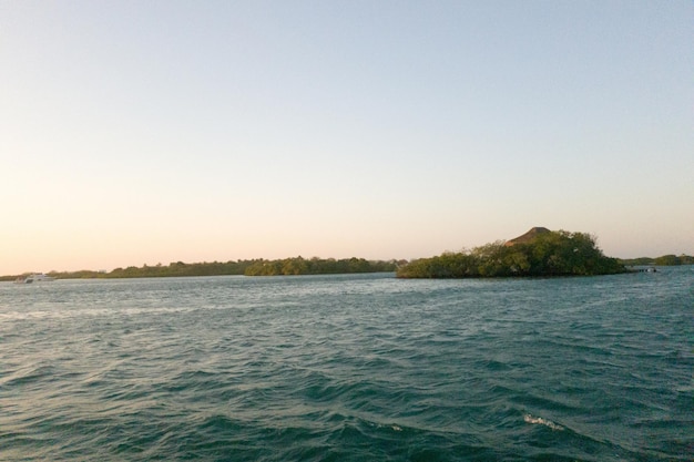 Il tramonto a Islas del Rosario, in Colombia