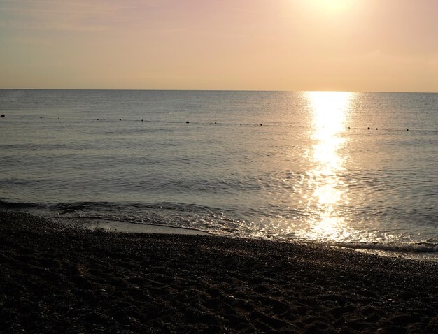 Il tramonto sulla costa