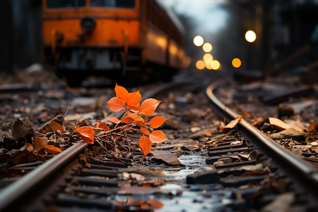 il treno si può vedere da lontano che si avvicina