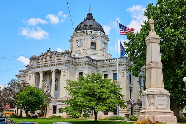 Il tribunale di Bloomington Indiana dall'altezza degli occhi