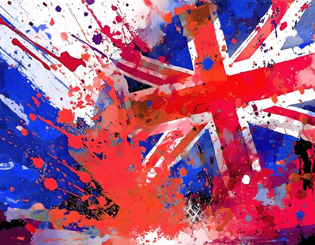 Il Union Jack vibrante