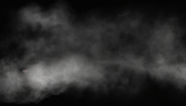 Il vapore sale dalla parte inferiore del telaio su uno sfondo nero.