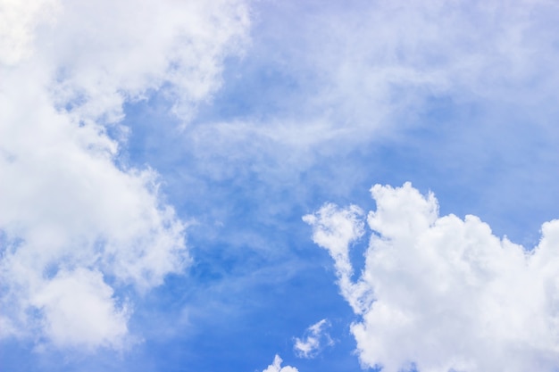 Il vasto cielo blu e nuvole