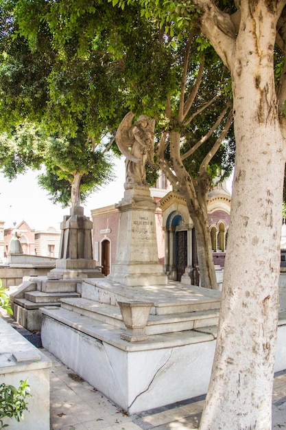 Il vecchio cimitero del Cairo copto (Masr al-Qadima) distretto del Cairo Vecchio, Egitto