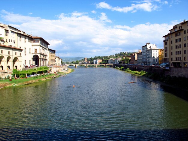 Il vecchio ponte a Firenze, Italia