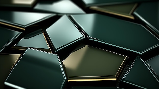 Il verde e il nero astratti sono motivi chiari con la sfumatura della struttura metallica della parete del pavimento