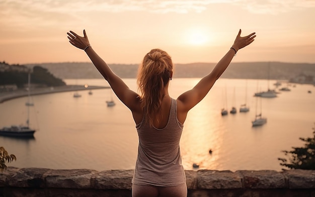 Il viaggio di fitness di una donna AI