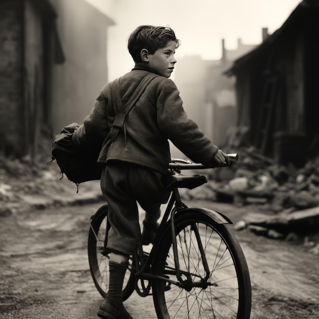 Il viaggio enigmatico Un racconto noir di un bambino in bicicletta nel 1945