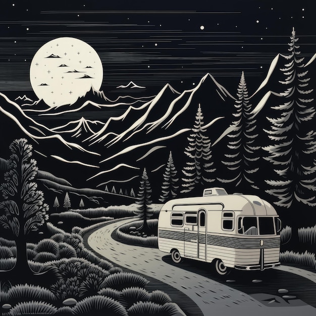 Il viaggio senza tempo di Wanderlust Vintage Camper attraverso la cornice della natura