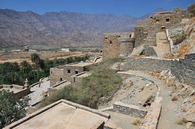 Il villaggio storico di Al Ain in Arabia Saudita