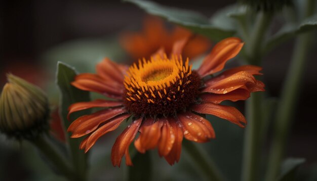 Il vivace bouquet di fiori di campo mette in mostra la bellezza della natura in un giardino formale generato dall'intelligenza artificiale