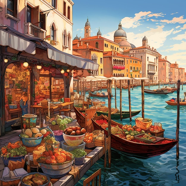 Il vivace mercato veneziano