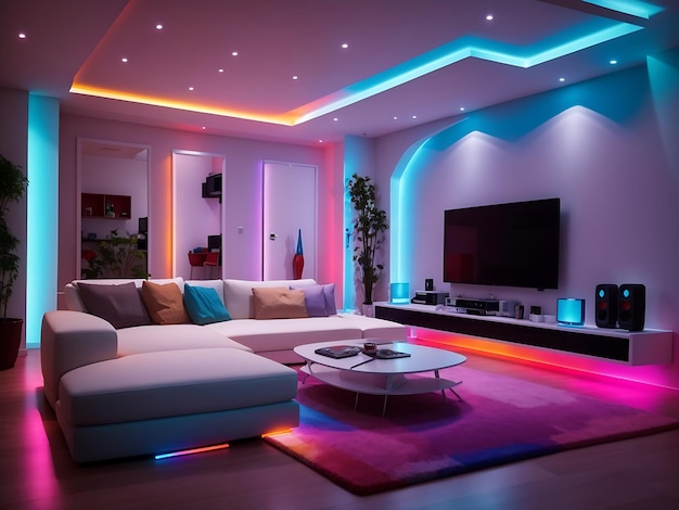 Illuminazione a LED a colori per il cinema in casa, per l'interno del soggiorno