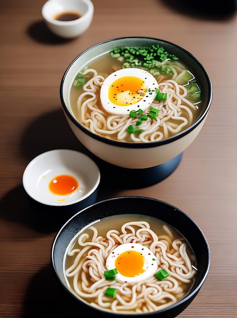 Illuminazione calda del ristorante accogliente ramen realistico