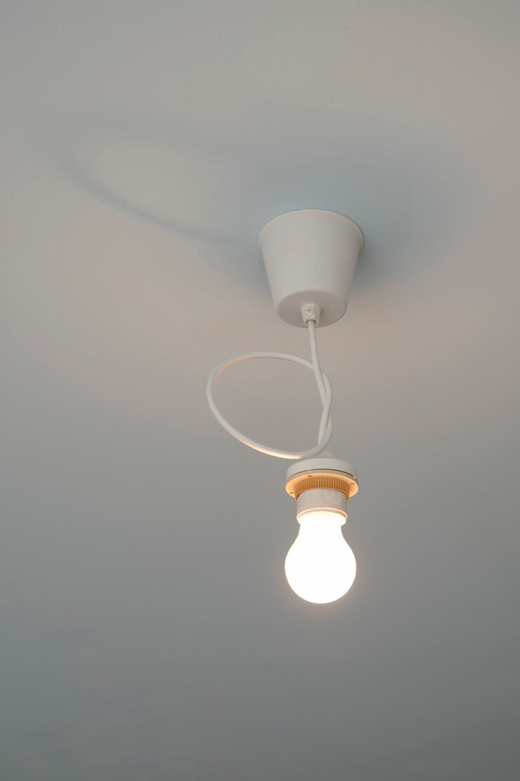 Illuminazione con lampadine a soffitto