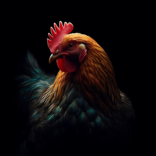 Illuminazione drammatica fotorealistica del pollo del sud della Florida