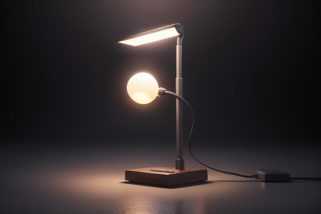 Illuminazione lampada da tavolo luce notturna forma creativa minimalista sfondo per carta da parati fotografia HD