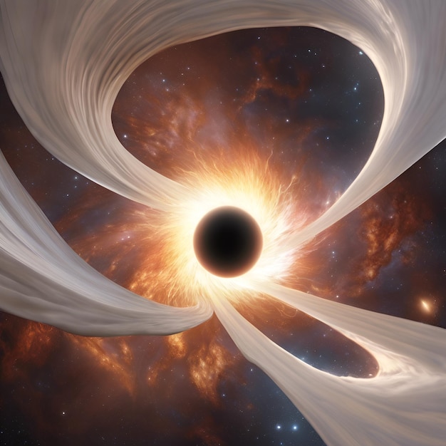 Illustrare il concetto di un buco bianco un oggetto celeste teorico opposto a un buco nero wh