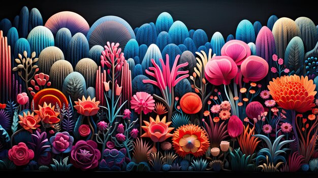 Illustratore con stile tessuti ispanici tessuto messicano sfondo colorato AI