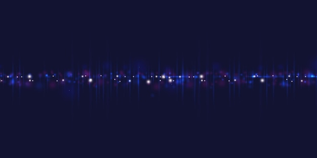 Illustrazione 3d del fondo dell'estratto di impulso dell'onda sonora dell'equalizzatore