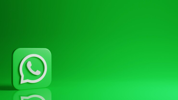 Foto illustrazione 3d del modello di whatsapp