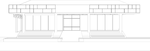 Illustrazione 3D del progetto residenziale