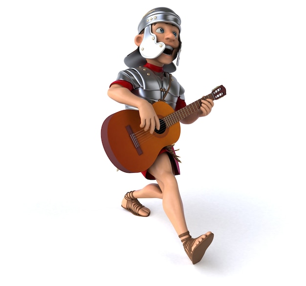 Illustrazione 3D del soldato romano