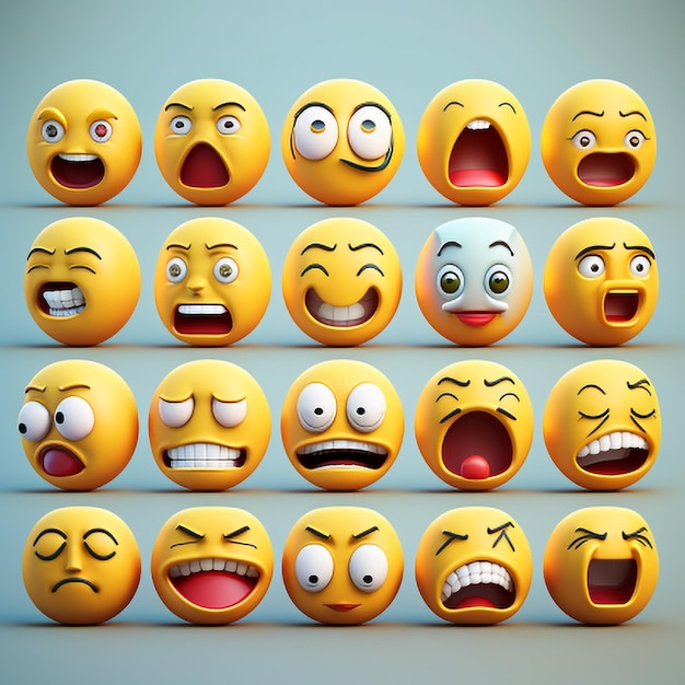 Illustrazione 3d dell'emoticon sorridente della giornata mondiale delle emoji