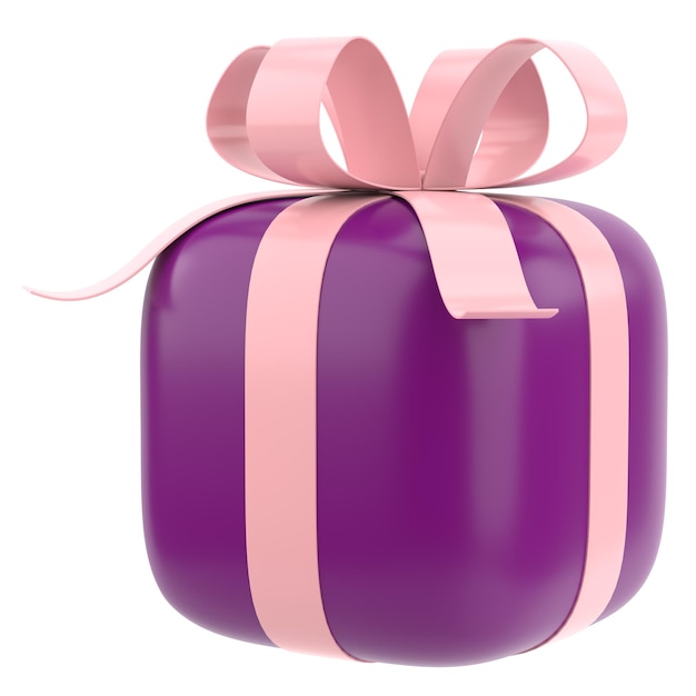 Illustrazione 3D della confezione regalo 3D