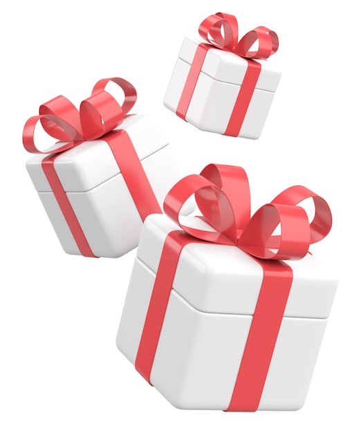 Illustrazione 3D della confezione regalo 3D
