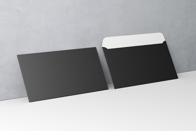 Illustrazione 3D formato busta A5 isolato
