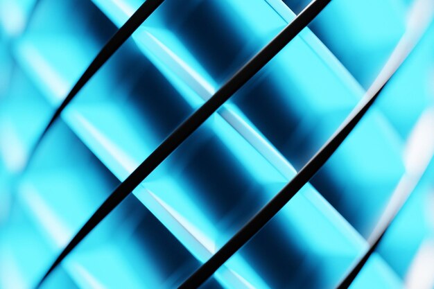 illustrazione 3d motivo geometrico blu Set di quadrati su motivo di sfondo monocromatico Motivo di sfondo geometrico