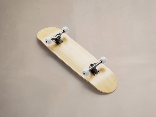 Illustrazione 3D Skateboard isolato