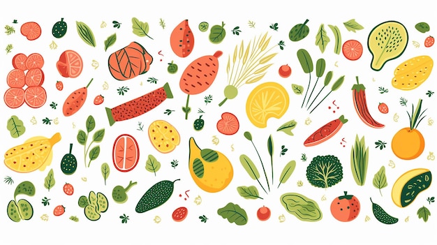 Illustrazione ad acquerello del fondo dell'alimento