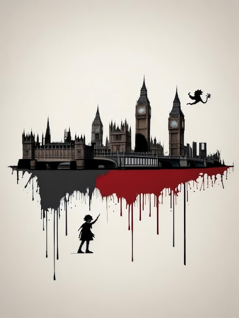 Illustrazione ad acquerello di Big Ben