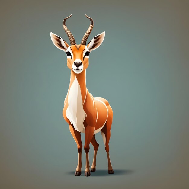 Illustrazione animale antilope AI generativo