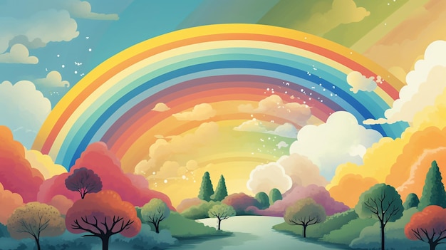 illustrazione arcobaleno