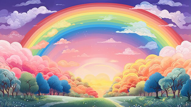 illustrazione arcobaleno