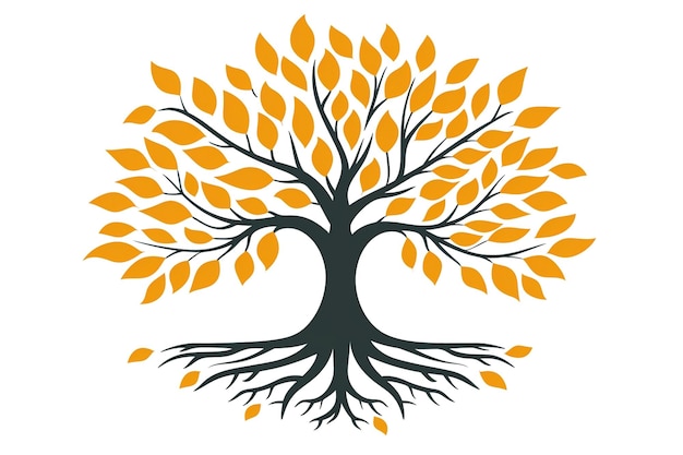 Illustrazione artistica dell'albero della vita Simbolo di crescita e connessione