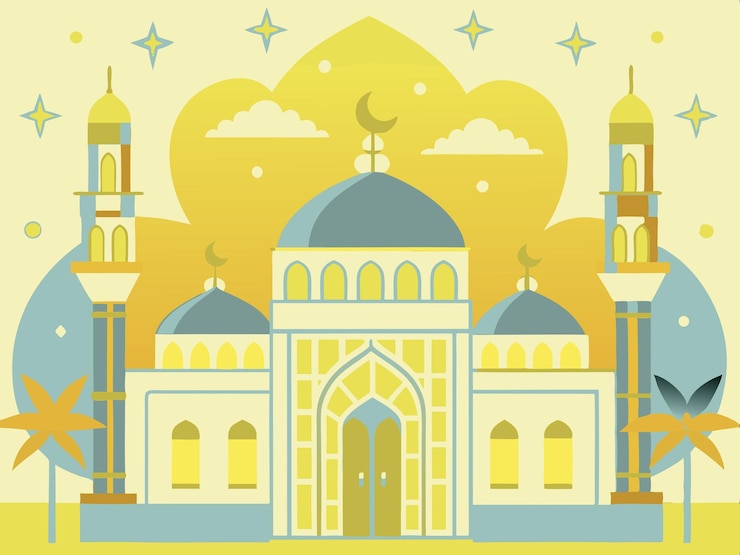 Foto illustrazione artistica della moschea