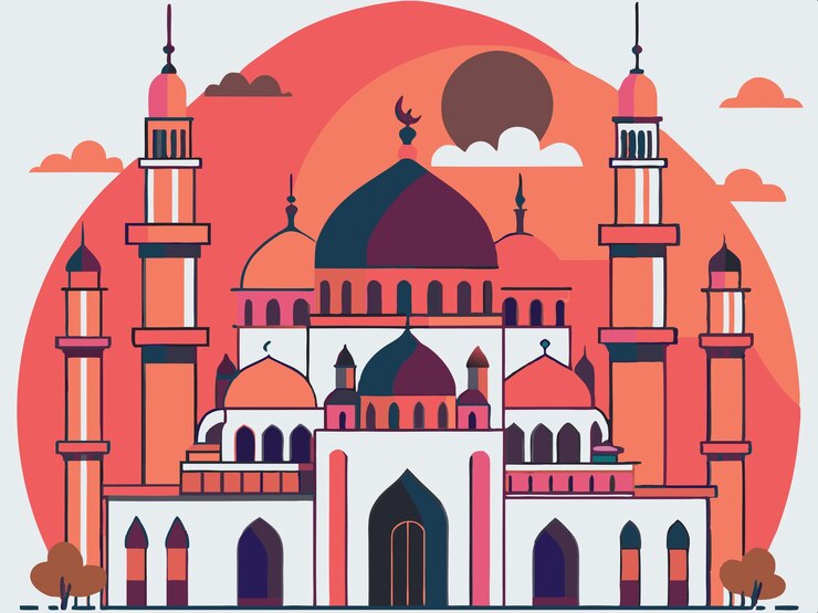 Foto illustrazione artistica della moschea
